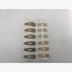 Заколка з перлинами і кристалами (7,5х2,5 см)